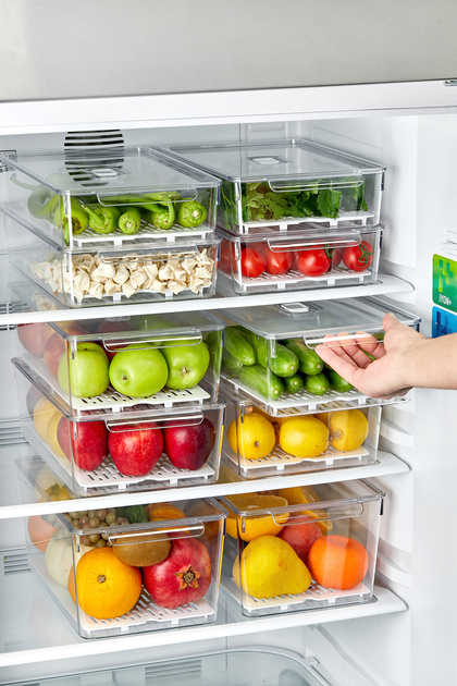 MİHEL Gloss AirControl 4'lü LARGE Süzgeçli Havalandırmalı Kapaklı