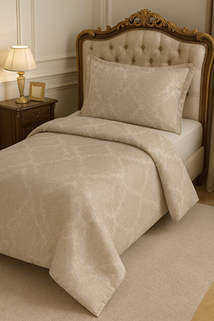 【euw】nuance quilting tulle outer / beige Çeyiz Bahçesi Adella Tek Kişilik Yatak Örtüsü Krem - Fiyatı, Yorumları