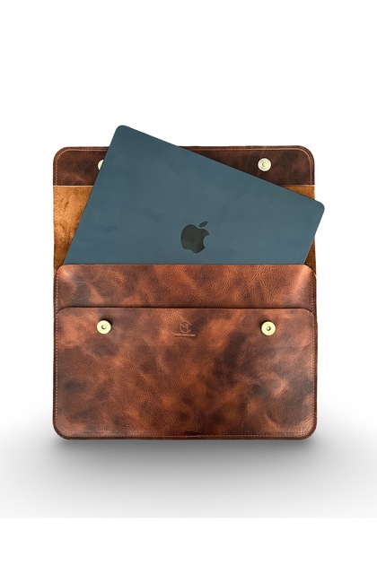 Mess collection Deri MacBook Çantası, MacBook Air Kılıfı 13 inç