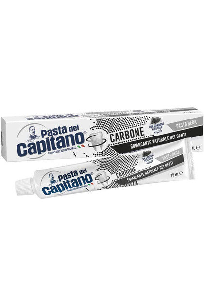 Паста за зъби, Pasta del Capitano, Carbone Whitening, 75 мл