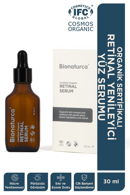 Organic Certified Retinal Renewing Facial Serum 30 ml -