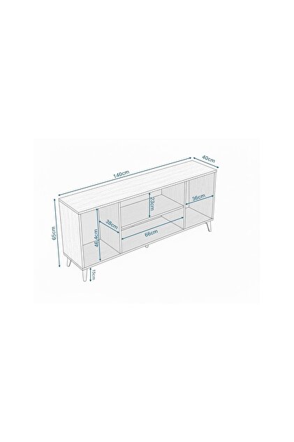 KZNMOB HOME Sigma Çok Amaçlı Beyaz Mdf Konsol - Tamamı 1. Kalite
