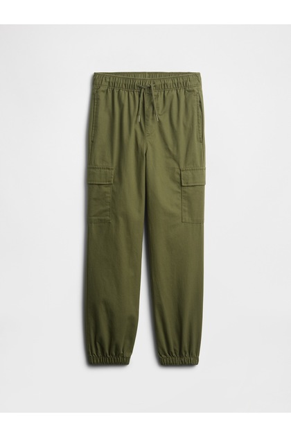 Erkek Çocuk Yeşil Jogger Kargo Pantolon