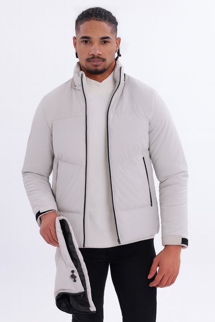 Men's Stone Removal Hooded Nova Fabric Waterproof and Windproof Jacket