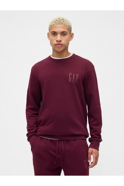 Men's Burgundy Logo Fleece Sweatshirt