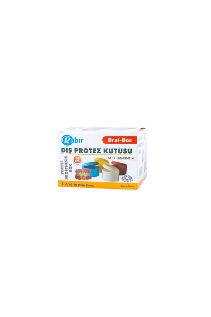 Diş Protezi Kutusu - Diş Saklama Kabı - Beyaz