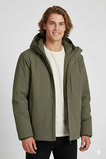 Jack & Jones Yeşil Erkek Mont 12278781_JJEKEEN JACKET AW SN