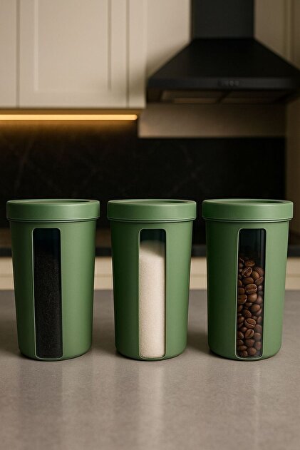 Funny Life 3 Adet Hobby Lumira Erzak Saklama Kabı Mutfak Dolabı