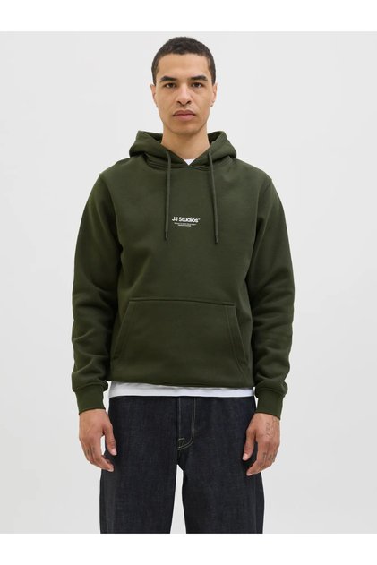 Men's Hooded Khaki Sweatshirt