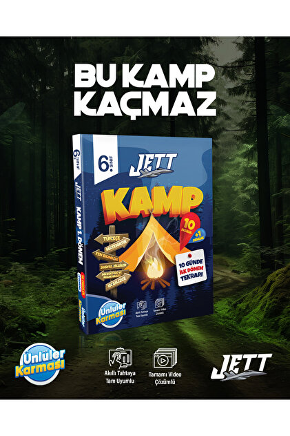 Ünlüler Karması 6. SINIF 1. DÖNEM JETT KAMP 10 FASİKÜL - Fiyatı