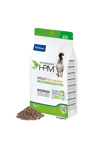Virbac Adult Neutered&Entire Salmon Somonlu Kısır Kedi Maması 3 kg