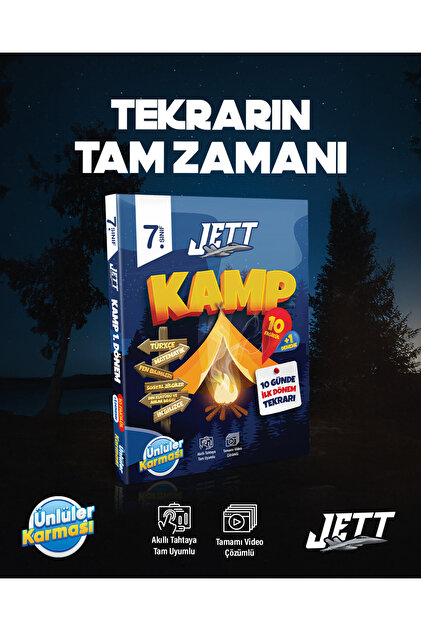 Ünlüler Karması 7. SINIF 1. DÖNEM JETT KAMP 10 FASİKÜL - Fiyatı