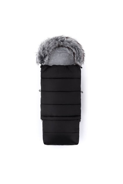 Sac de iarna, Feedo, 3 in 1, Pentru carucior, landou sau scaun auto, 110 cm, 0-3 ani, Black