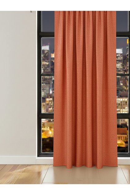 Fon Perde Pile-Free Closing Curtain Sunshade Ironing-Free Wrinkle-Free Straight