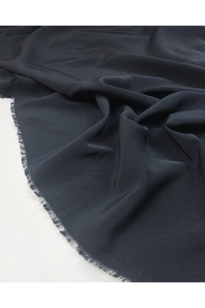 Crepe Fabric in Black Color Width: 145 cm