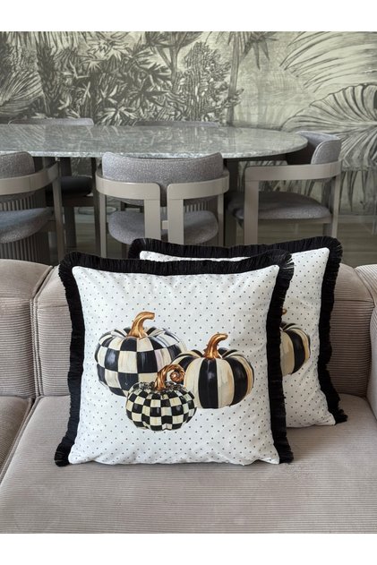 Double-Sided Horse Decorative Fringed Throw Pillow Cover 1 Piece 43X43(Sk-K43)