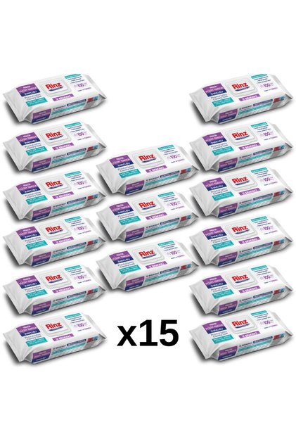 Set de 15x șervețele umede de curățare (100 bucăți) Formulă siliconică, Fără parabeni, Bicarbonat de sodiu + Oțet, Parfum de săpun alb