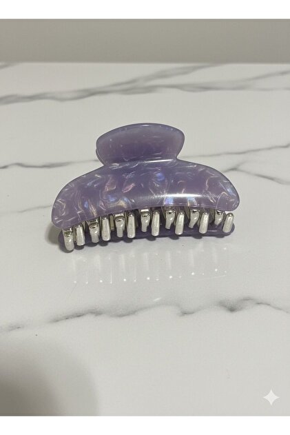 Pearlescent Marbled Marble Pattern Women Hair Clip Shiny and Durable Small Barrette Hairpins 7 cm