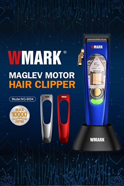 Wmark Maglev Motor Hair Clipper (US plug adaptörlü, 2 yedek