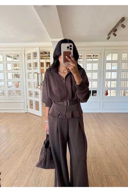 The Structured Brown Elegance Set