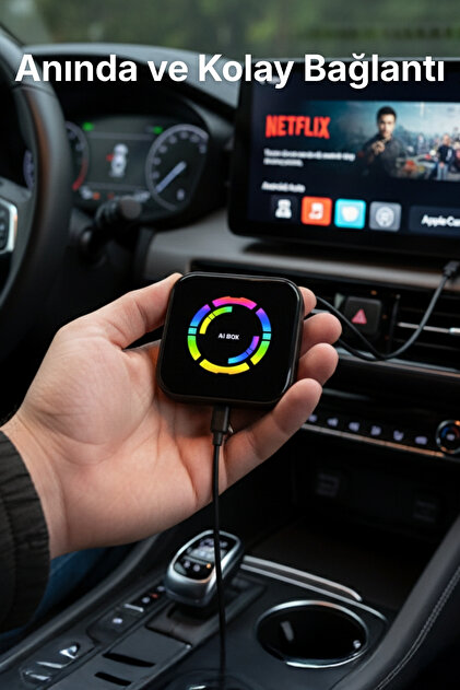 Techmaster Araç Carplay Android Auto Ai Box Youtube Netflix Video