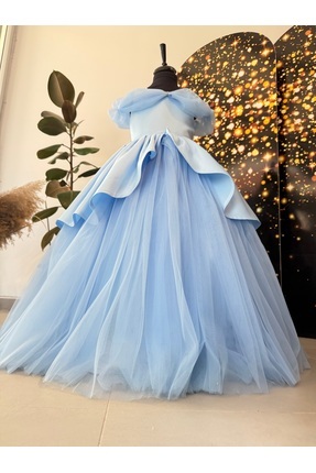 princess graduation dress Princess Pink Prom Dress with Train,Long Formal Dresses Graduation – jkprom main image 1