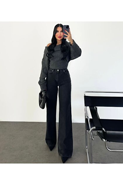 TEH NEW SEASON//HIGH WAIST//FLEXIBLE//SLOP//WOMAN//PALAZZO JEANS