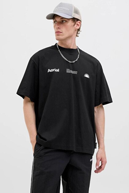 Jack & Jones 12279155 Jcoınfınıty Placement Tee Ss Crew Neck Erkek