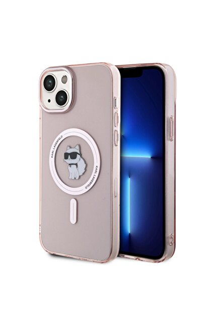 Carcasă pentru iPhone 14 Plus / 15 Plus, IML MagSafe, roz