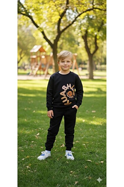 Costum de iarnă pentru copii cu 3 fire groase I Design special care oferă stil și calitate confortabile împreună (4-12 ani)