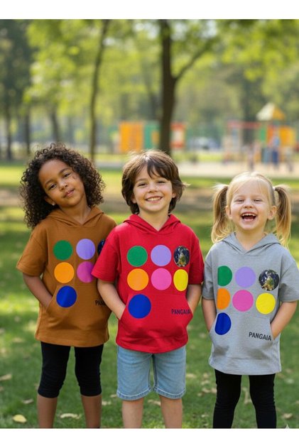 Unisex Children's Hooded 3-Piece T-Shirt