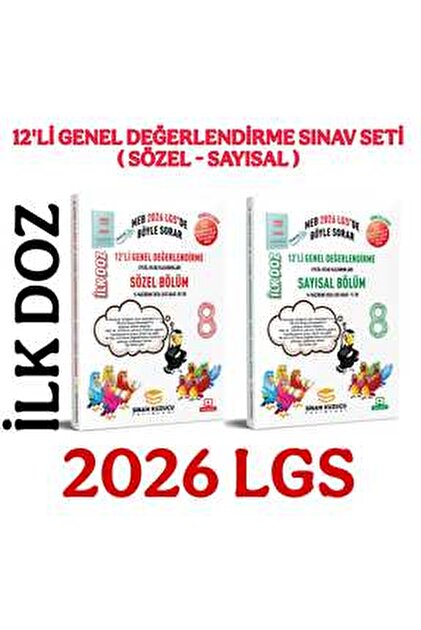 SİNAN KUZUCU YAYINLARI İKİNCİ DOZ LGS SÜPER SET 8.SINIF - 2026