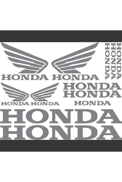 Set Stickere Auto Moto Honda, gri