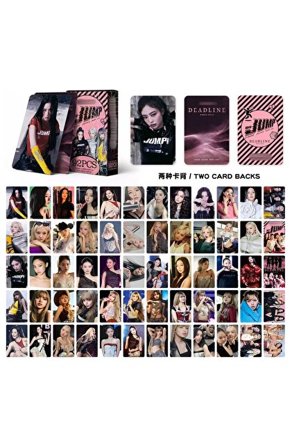 Kpop Dünyasi BLACKPINK '' Jump '' Çift Yön Baskılı Lomo Card Seti