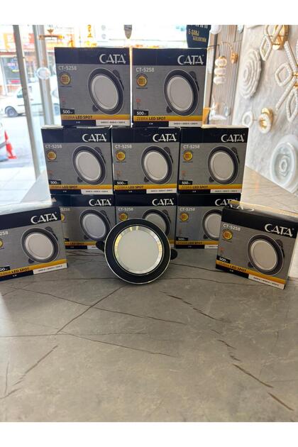 Cata CT-5258 6W ZEBRA 3 RENK SPOT SİYAH KASA 10'LU PAKET (6400K+