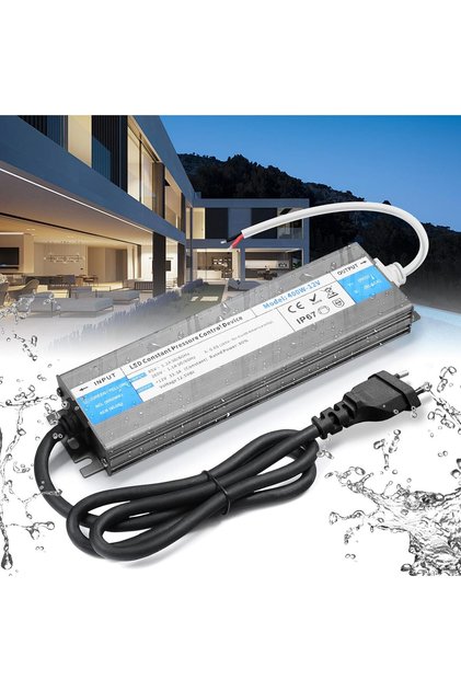 Transformator LED, Brimeti, 24V, 100W, 4.2A, rezistent la apă IP67, alimentare AC 230V, ieșire DC 24V