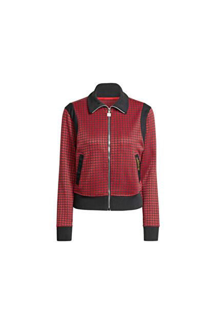 adidas Houndstooth Tt Kadın Günlük Ceket JY3461 Kırmızı - Fiyatı