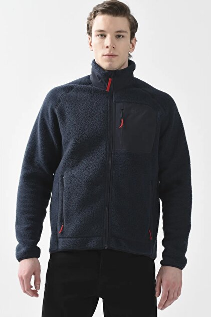Skechers M Outdoor Fleece Full Zip Sherpa Erkek Haki Mont S242184