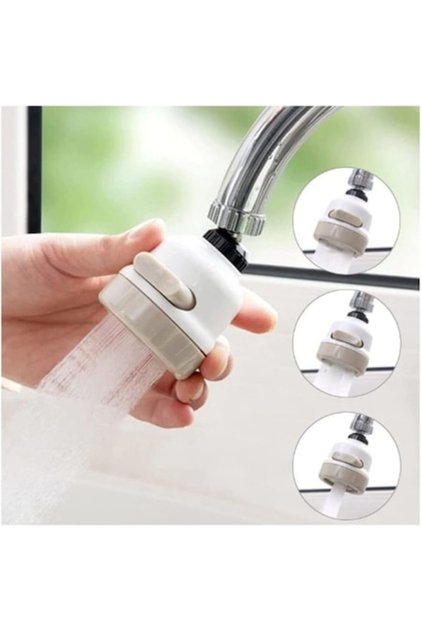 Aerator pentru baterie de bucătărie 3-în-1 VarioShop® - Instalare ușoară, 3 moduri de pulverizare, 24 mm, Crem