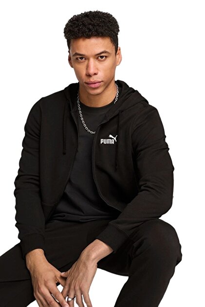 Jack & Jones Kapüşon Yaka Siyah Erkek Sweatshırt