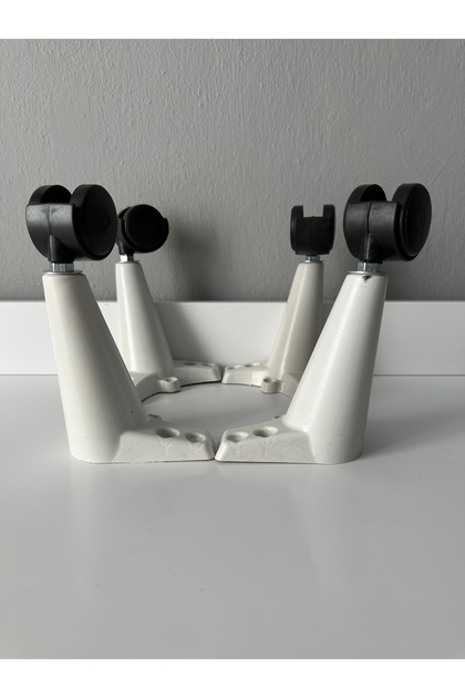Wheeled Coffee Table Leg Smart Coffee Table Leg, Magic Coffee Table Leg White 4 Pieces 360 Degree 16 cm