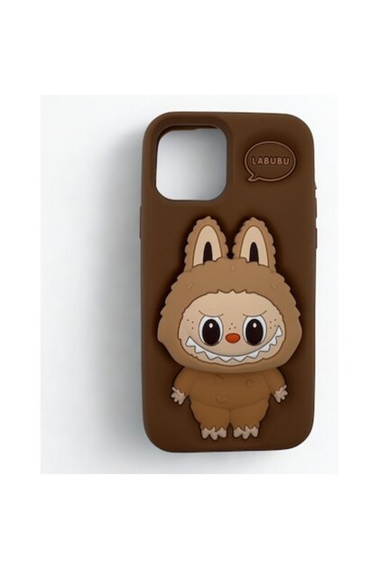 Husa MOODE Cocoa Mood Labubu, protectie TPU, ciocolata, pentru iPhone 14 Pro Max