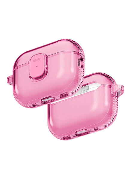 UNIQ Better By Design Airpods Pro 3 Kılıf Transparan Neon Görünüm