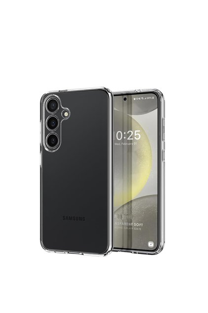Samsung Galaxy S24 Fe Compatible Transparent Camera Protected Phone Case