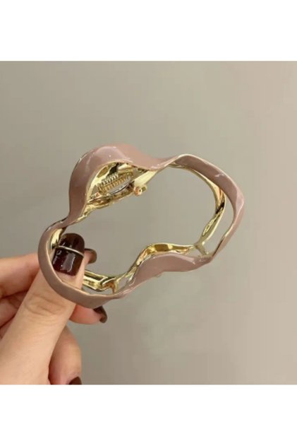 Mink & Gold Metal Cloud Model Latch Buckle - New Season Fashion Icon Accessory