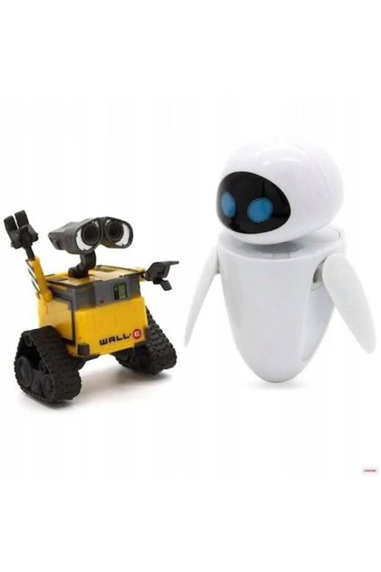 Set de 2 figurine Wall-E și Eve, RESTEQ, 11x6,5 cm, PVC