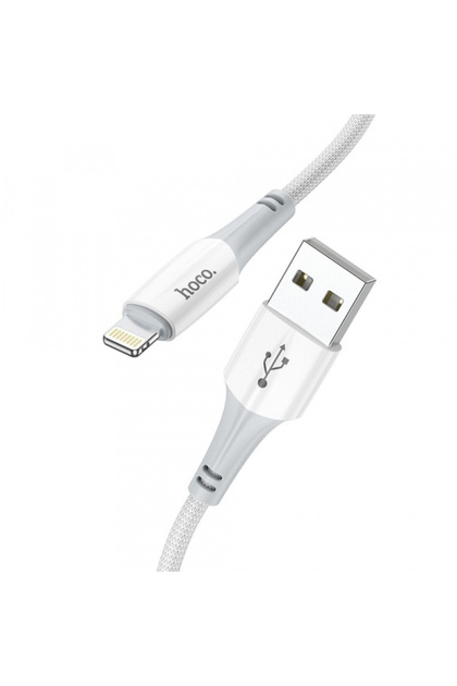 Cablu Date si Incarcare USB-A - Lightning HOCO X70, 18W, 1m, Alb