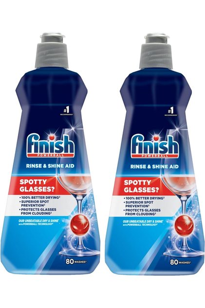 Dishwasher Rinse Aid, Shine & Dry - 400 ml (Pack of 2)