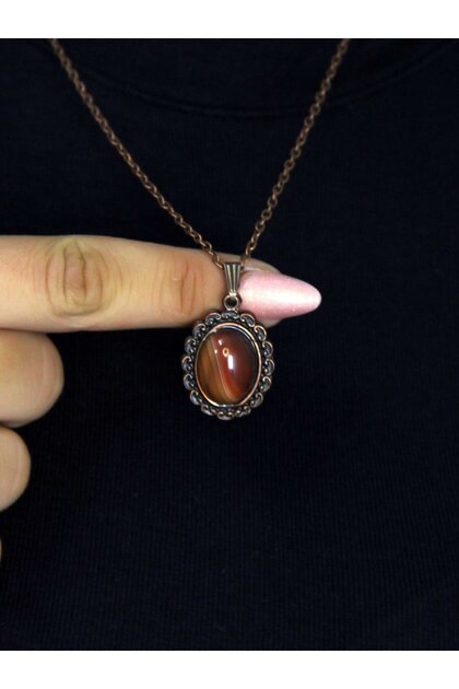 Natural Stone Yemen Agate Natural Stone Women's Natural Stone Authentic Necklace Euk27Byma
