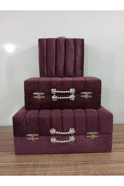 Dowry Chest Bag Suitcase Bride Groom Bundle Chest 3-Piece Set 1405
